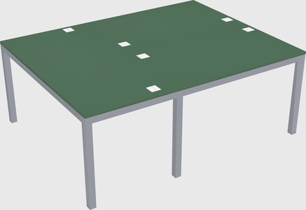 Shared office desks