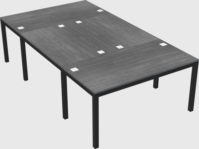 Shared office desks