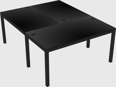 Shared office desks
