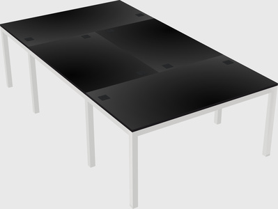 Shared office desks