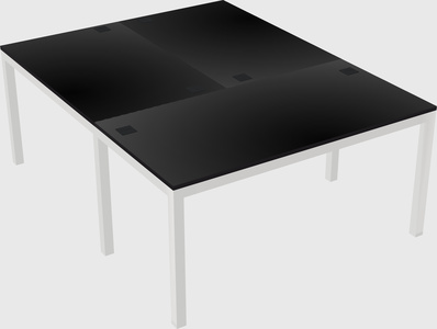 Shared office desks