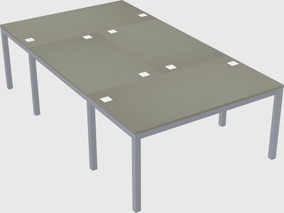 Shared office desks