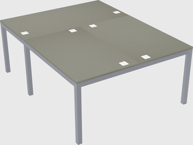 Shared office desks