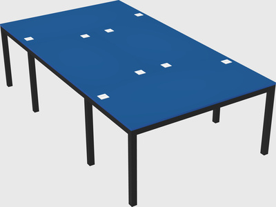 Shared office desks