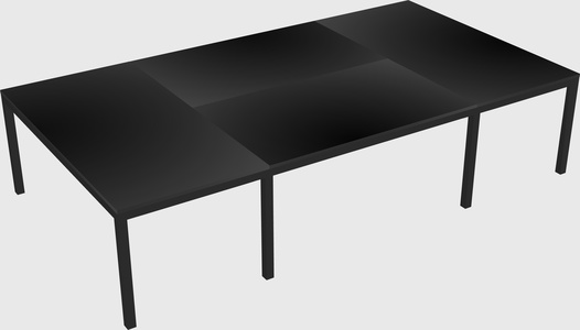 Shared office desks