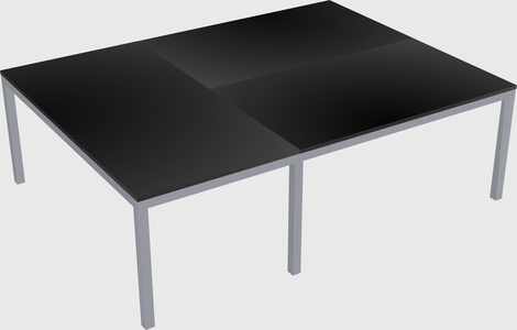 Shared office desks
