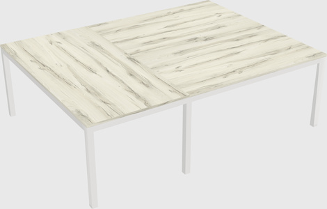Shared office desks
