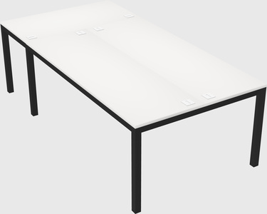 Shared office desks