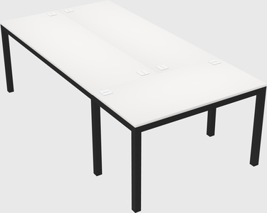 Shared office desks