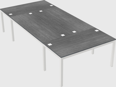 Shared office desks