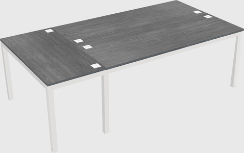 Shared office desks