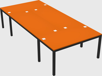 Shared office desks