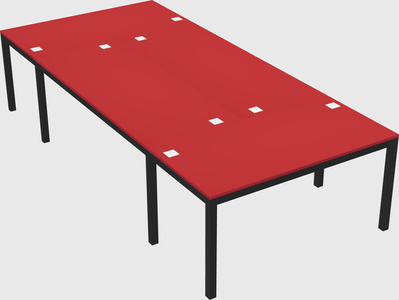 Shared office desks