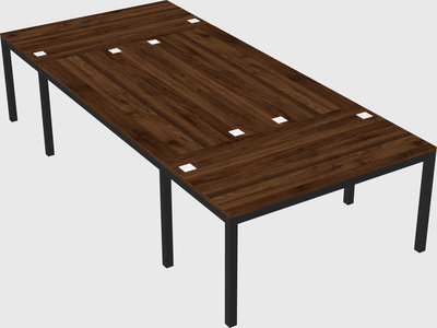 Shared office desks
