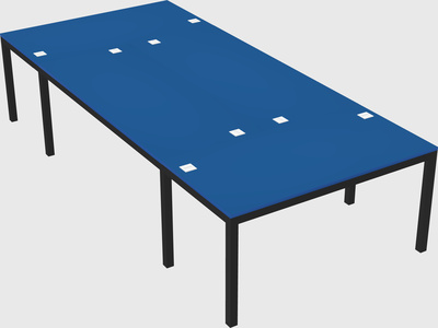 Shared office desks