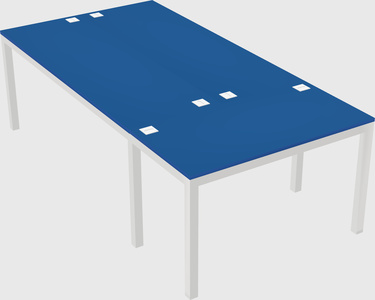 Shared office desks