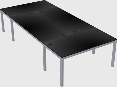 Shared office desks