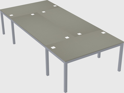 Shared office desks