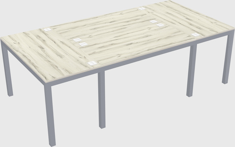 Shared office desks
