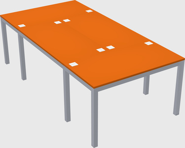 Shared office desks