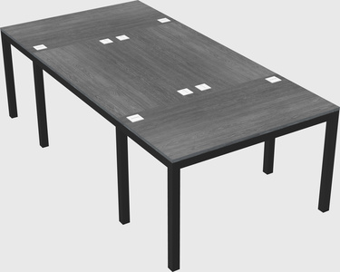 Shared office desks