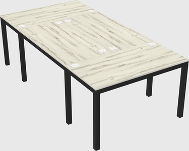 Shared office desks