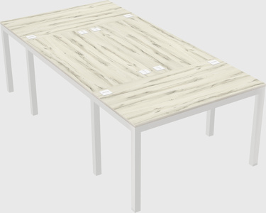Shared office desks