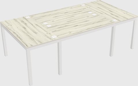Shared office desks