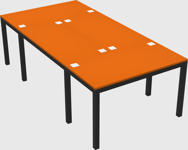Shared office desks