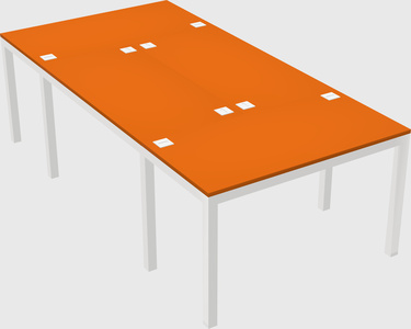 Shared office desks