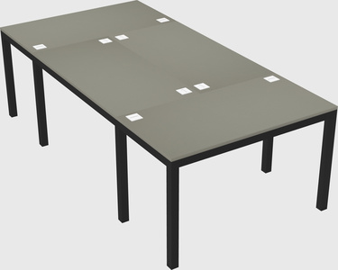 Shared office desks