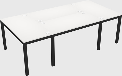 Shared office desks