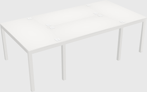 Shared office desks