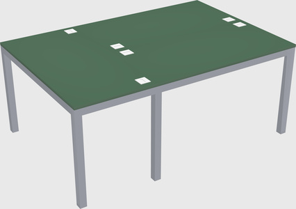 Shared office desks