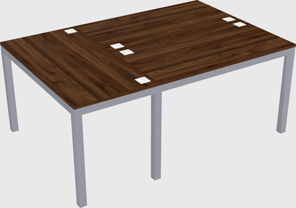 Shared office desks