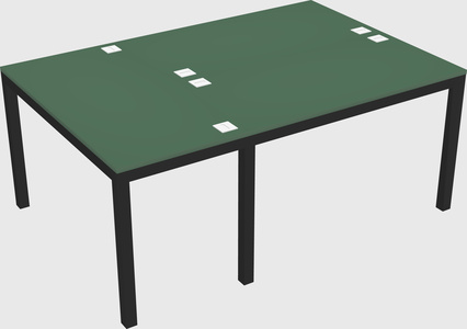 Shared office desks