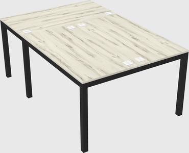 Shared office desks