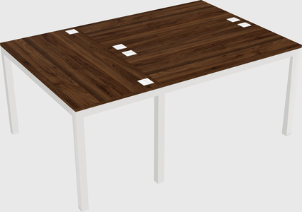 Shared office desks