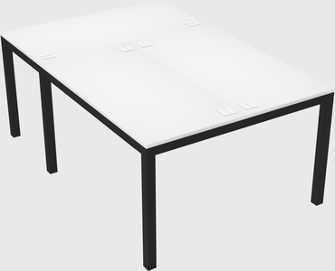 Shared office desks