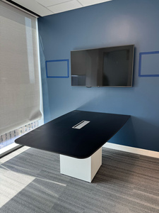Boat-shaped meeting table