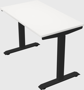 Single motor electric desk
