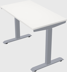 Single motor electric desk