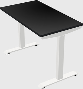 Single motor electric desk