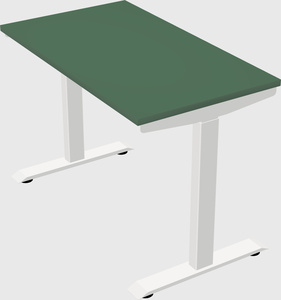 Single motor electric desk