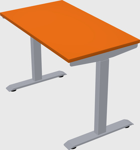 Single motor electric desk