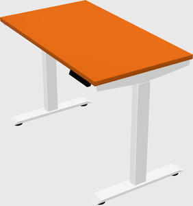 Single motor electric desk