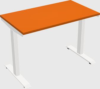 Single motor electric desk