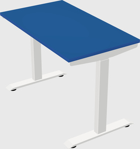 Single motor electric desk