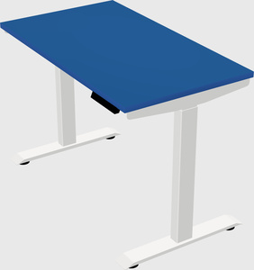 Single motor electric desk