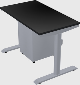 Dual motor electric desk